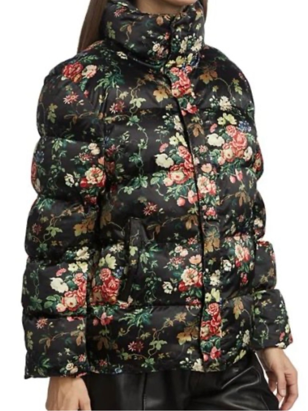 STAUD Ace Floral Puffer Coat